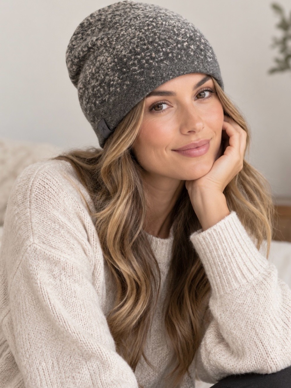 NWT Barefoot Dreams Cozychic Lite Confetti Beanie